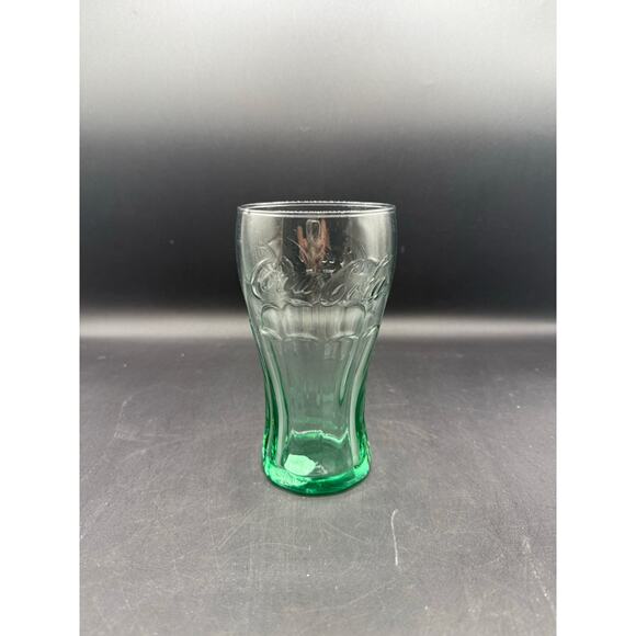 Vintage Libbey Green Glass COCA-COLA Tumbler Drinking Glass - 16.75oz - Picture 6 of 6